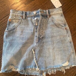 NWT Free People denim skirt
